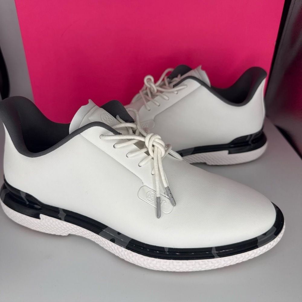 New Men’s G/Fore 7.5 8.5 G4 Gallivan2r Golf Shoes Sneaker White Gray Camo Welt